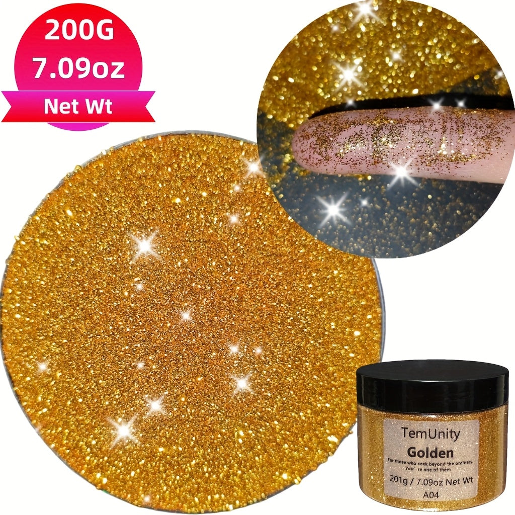 Golden/Laser Golden in Large Quantity, Suitable for DIY Nail Art, Decorative Handmade Gifts, And Celebrations Like Holidays, Birthdays, And Weddings. It Can Also Be Used with Epoxy Resin And for Photography, Sparkling And Shi